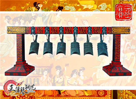 6件套仿古編鐘，小型特色樂(lè)器，民樂(lè)混音配套